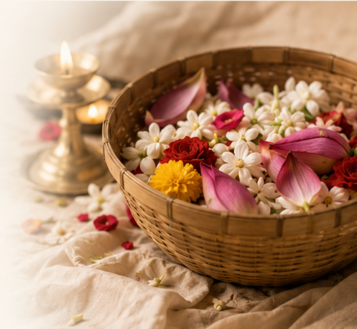 Used Pūjā Flower Pickup service